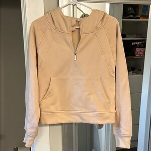 Women's Cream cropped Hoodie